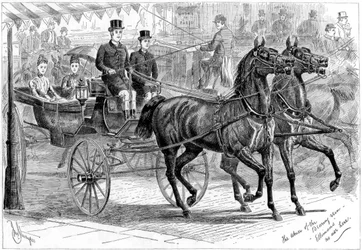 Coche et chevaux