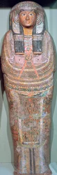 Cercueil du prêtre égyptien ancien Khons-Da-Khred, vers 1085 av. J.-C.