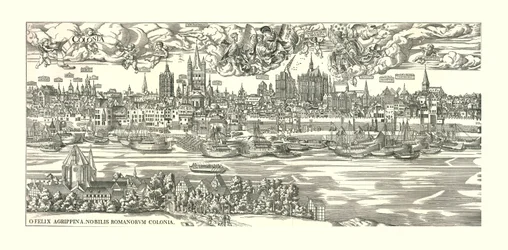 Cologne sur le Rhin en 1530