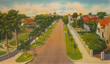 Avenue de Colombie, Barranquilla, vers 1940