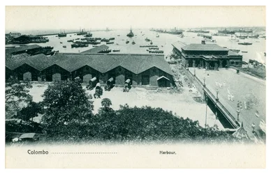 Port de Colombo, Ceylan, début du 20e siècle