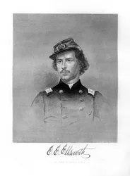 Colonel Ephraim Elmer Ellsworth, soldat américain, 1872