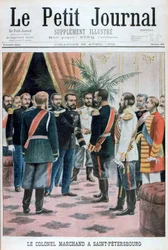 Colonel Jean-Baptiste Marchand à Saint-Pétersbourg, Russie