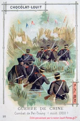 Combat à Pei-Tsang, Chine, Rébellion des Boxers, août 1900