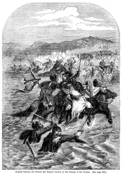 Combat entre la cavalerie française et anglaise au passage de la Somme
