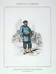 Commandant et ingénieur de barricades, Commune de Paris, 1871