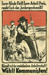 Affiche électorale communiste du KPD, vers 1931