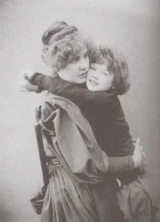 Constance Wilde avec son fils Cyril
