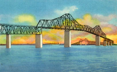 Pont de la rivière Cooper, Charleston, S.C., 1942