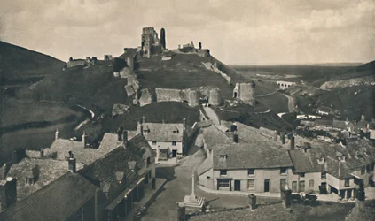 Château de Corfe, Dorset, vers 1910