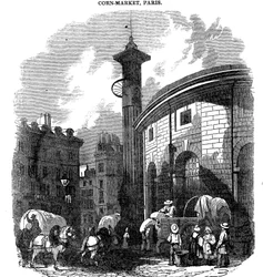Marché aux grains, Paris, 1836