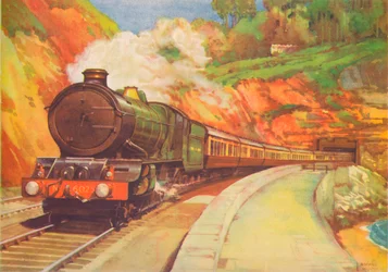 Cornish Rivera Limited, G.W.R., près de Dawlish, 1940