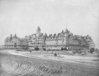 Plage de Coronado, San Diego, Californie, vers 1897