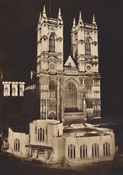Illumination pour le couronnement - abbaye de Westminster, 1937