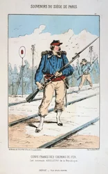 Corps Francs des Chemins de Fer, Siège de Paris, 1870-1871