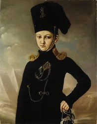 Cosaque du 1er Régiment de Cosaques Montés, Comte M.A. Dmitriev-Mamonov, premier quart du 19e siècle