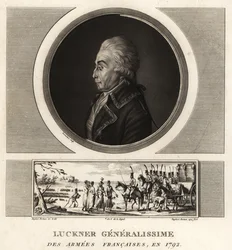 Comte Nicolas Luckner, général révolutionnaire français, exécuté en 1794