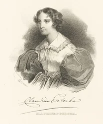 Comtesse Klaudyna Claudine Potocka, née Dzialynska 1801-1836, vers 1830