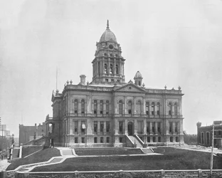 Palais de justice, Omaha, Nebraska, USA, vers 1900