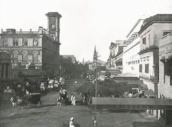 Rue de la Cour, Calcutta, Inde, 1895