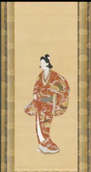Courtisane, période Edo, 1661-1673