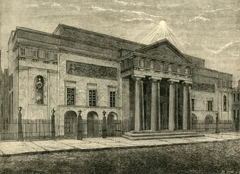 Théâtre de Covent Garden : Façade en 1850, 1881