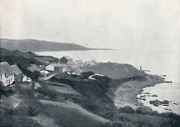 Coverack - La crique et le village, 1895