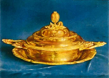 Bol couvert et assiette, 1938