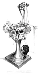 Machine à carder Crabtrees, 1866