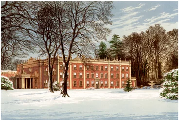 Cranbury Park, Hampshire, maison de la famille Chamberlayne, vers 1880