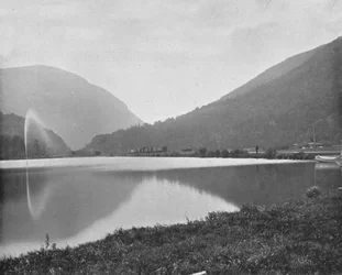 Crawford Notch, Montagnes Blanches, New Hampshire, USA, vers 1900