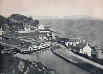 Crinan - Le terminus occidental du canal et le Sound of Jura, 1895