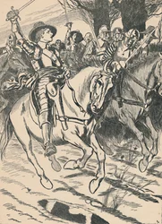 Cromwell mène ses Ironsides à la bataille, vers 1907