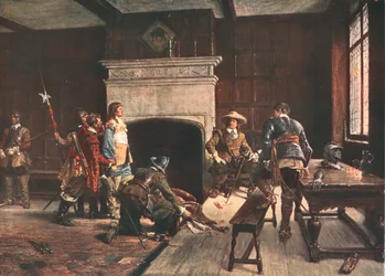 Cromwell au Blue Boar, Holborn, Londres, 1640