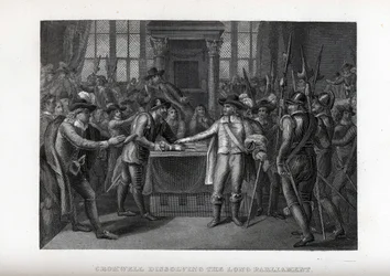 Cromwell dissolvant le Long Parlement, 1882