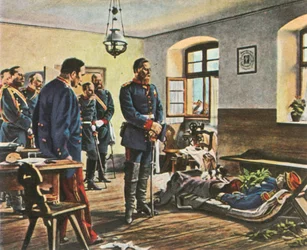 Le prince héritier Friedrich Wilhelm avec le corps du général Douay, 4 août 1870