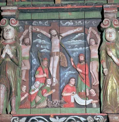 Scène de crucifixion d