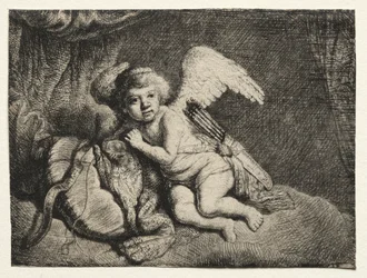 Cupidon se reposant, XVIIe siècle