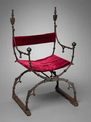 Chaise pliante curule, vers 1450-1500