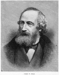 Cyrus W Field, financier américain, XIXe siècle