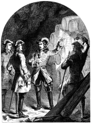 DAsfeldt et les officiers anglais dans la mine, 18e siècle 19e siècle