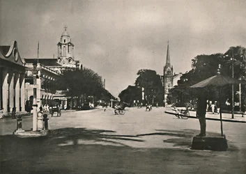 Rue Dalhousie, Rangoon, 1900