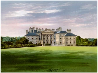 Palais de Dalkeith, Édimbourg, Écosse, maison du duc de Buccleuch, vers 1880