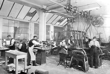 Dalziel Foundry Limited. - Locaux de Earl Street. Finition et usine de finition diverse, 1909