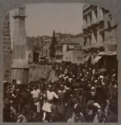 Rue David, Jérusalem, c1900