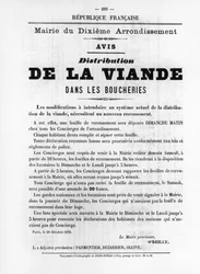 De La Viande, des affiches politiques françaises de la Commune de Paris, mai 1871