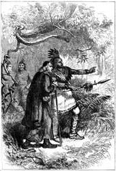 De Lamberville expulsé par les Onondagas, fin du XVIIe ou début du XVIIIe siècle c1880