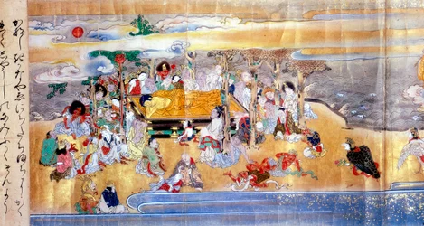 Mort de Bouddha, vers 483 av. J.-C., 17ème siècle