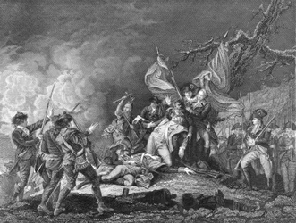 Mort du général Montgomery à Québec, décembre 1775