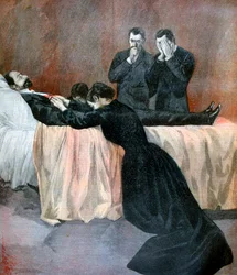 Mort de Marie François Sadi Carnot, président de la Troisième République française, 1894